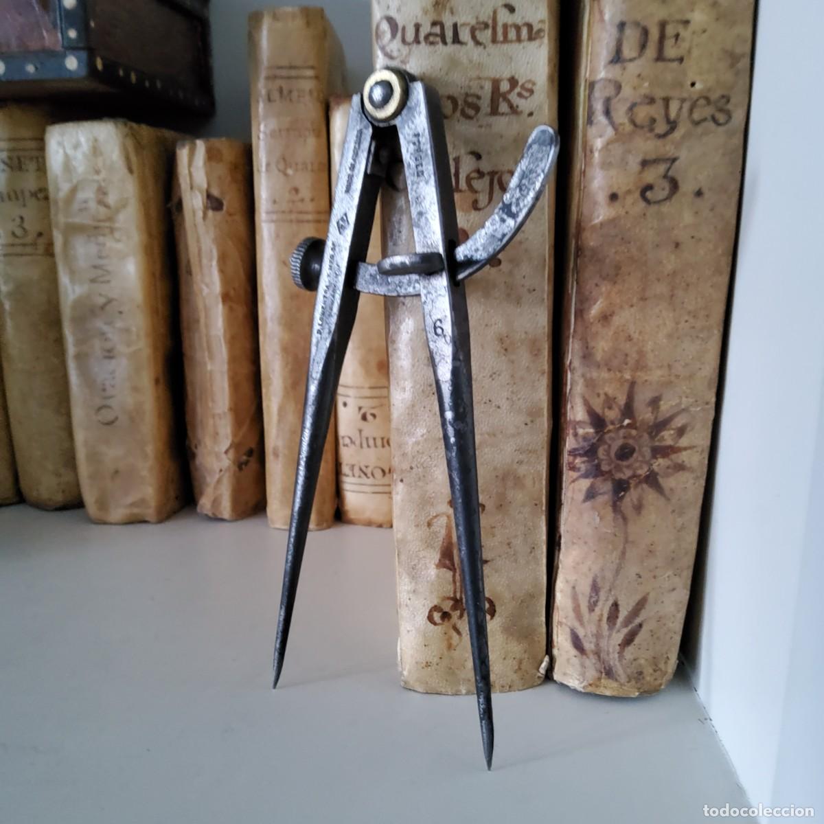 Antig&uuml;edades: ANTIGUO COMPAS DE HIERRO - Foto 2