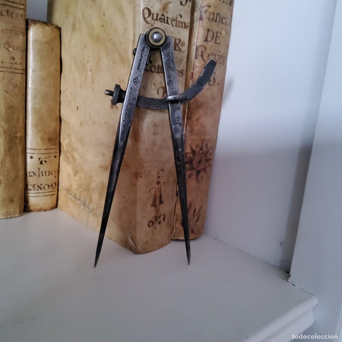 Antig&uuml;edades: ANTIGUO COMPAS DE HIERRO - Foto 3