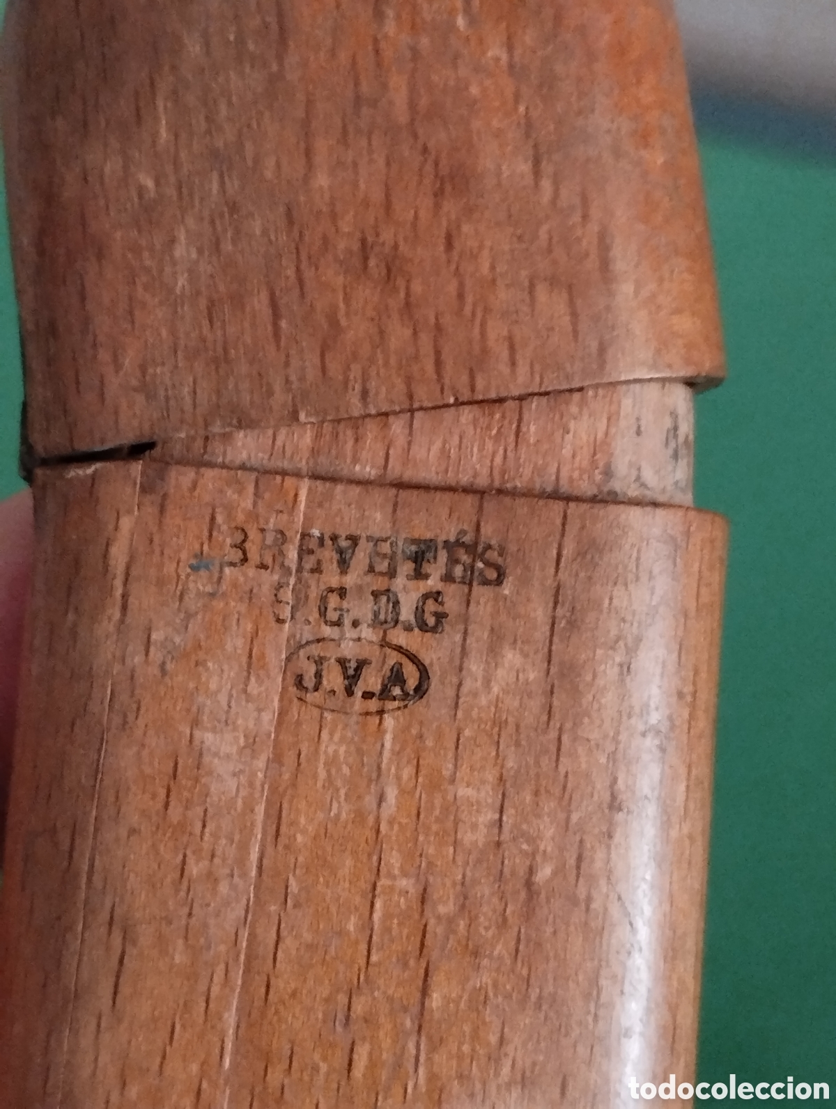 Antig&uuml;edades: Antiguas gafas con estuche de madera - Foto 4