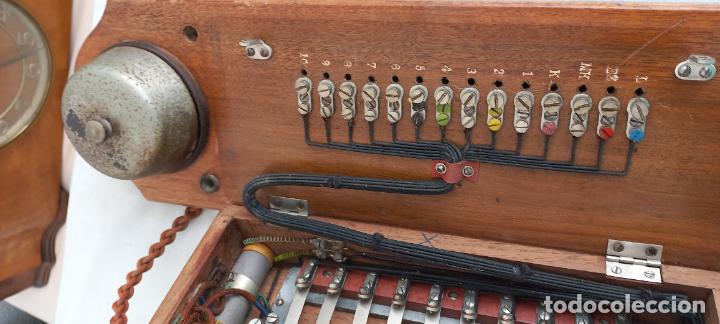Tel&eacute;fonos: ANTIGUO TELEFONO DE PARED, EN MADERA. - Foto 16