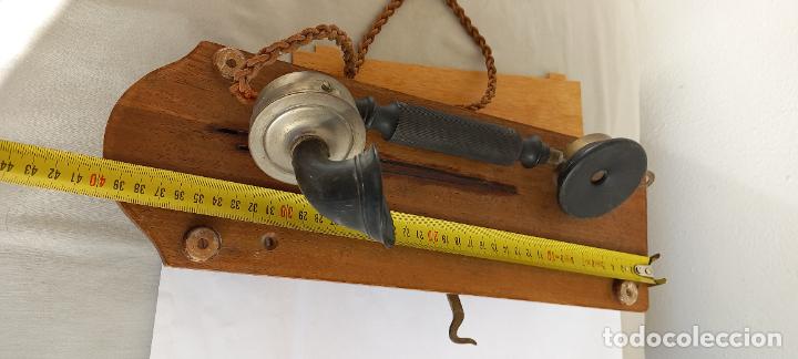 Tel&eacute;fonos: ANTIGUO TELEFONO DE PARED, EN MADERA. - Foto 19
