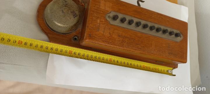 Tel&eacute;fonos: ANTIGUO TELEFONO DE PARED, EN MADERA. - Foto 22