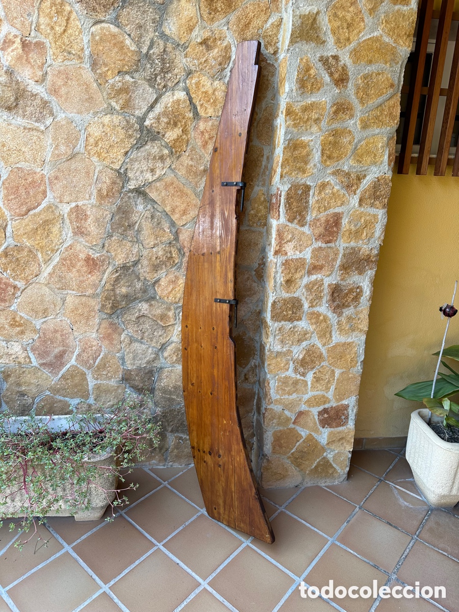 Antig&uuml;edades: Gran remo tim&oacute;n, antiguo madera. - Foto 5