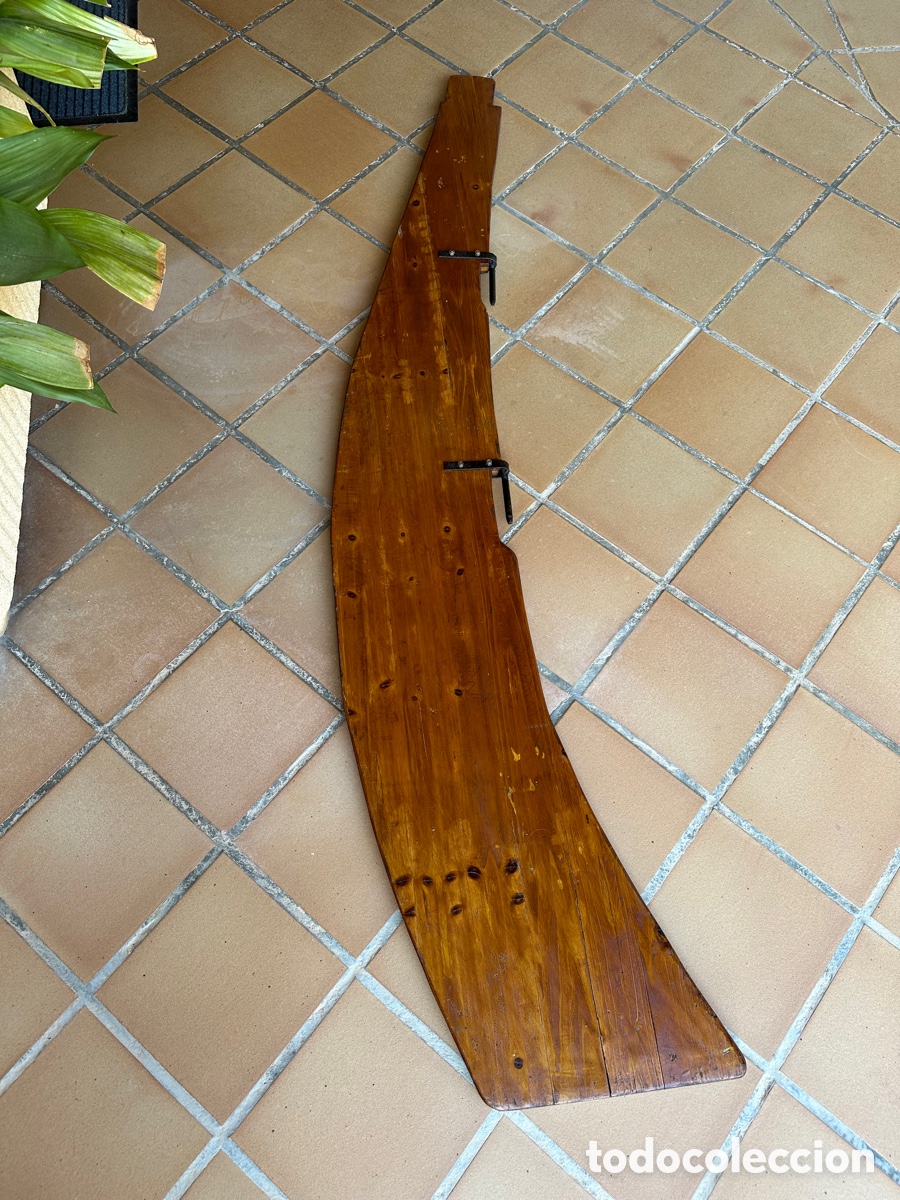 Antig&uuml;edades: Gran remo tim&oacute;n, antiguo madera. - Foto 8