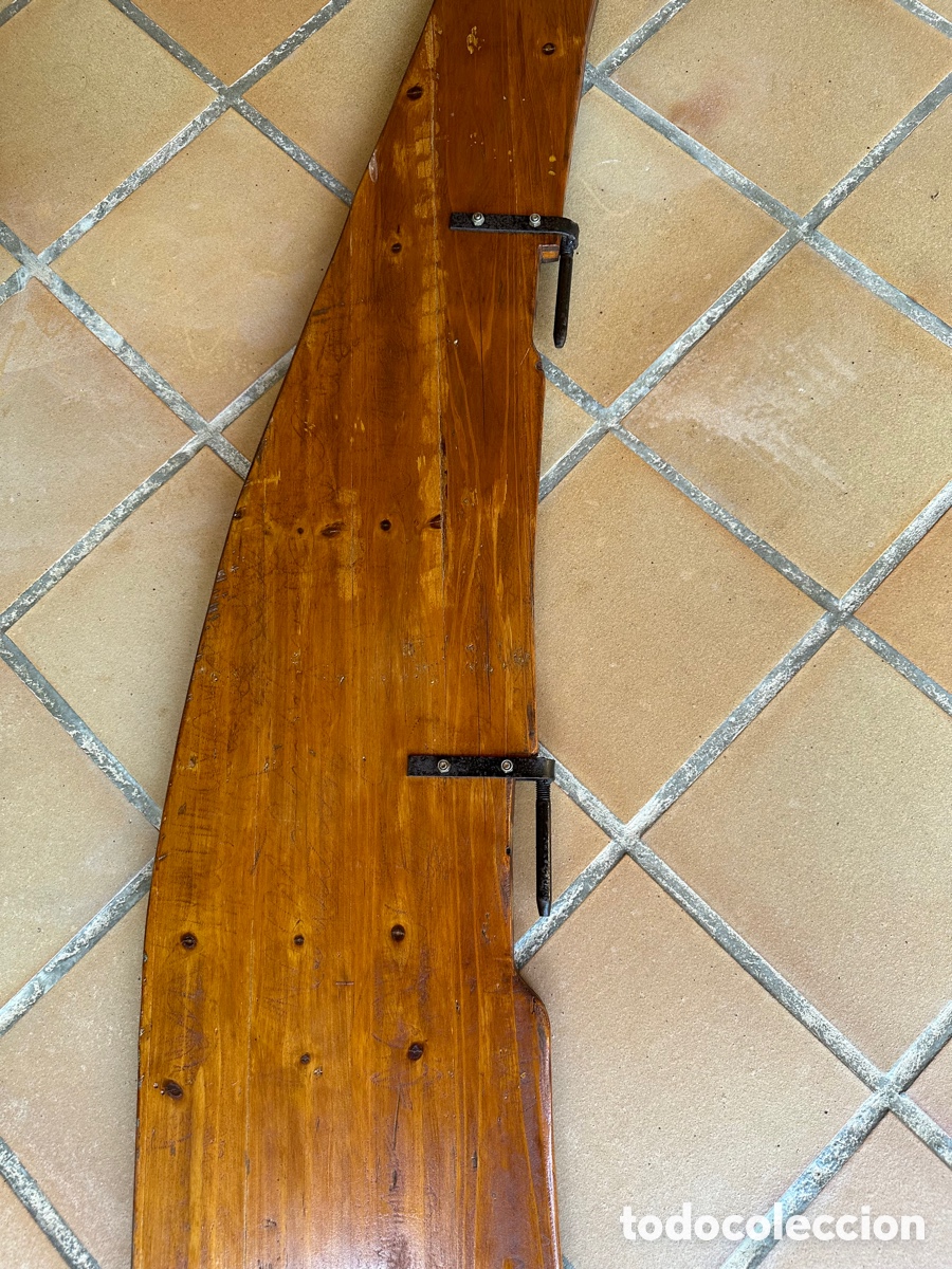 Antig&uuml;edades: Gran remo tim&oacute;n, antiguo madera. - Foto 11