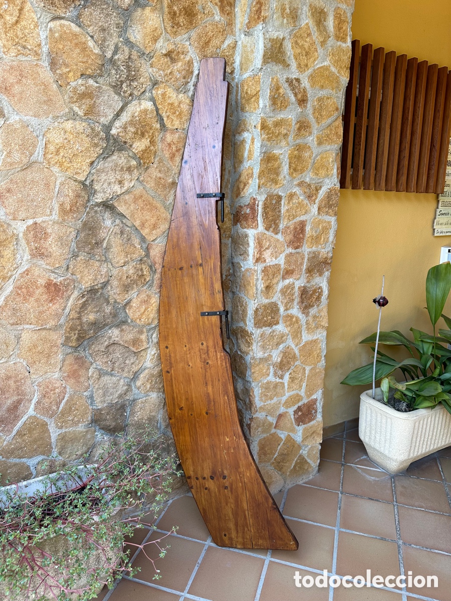 Antig&uuml;edades: Gran remo tim&oacute;n, antiguo madera. - Foto 1