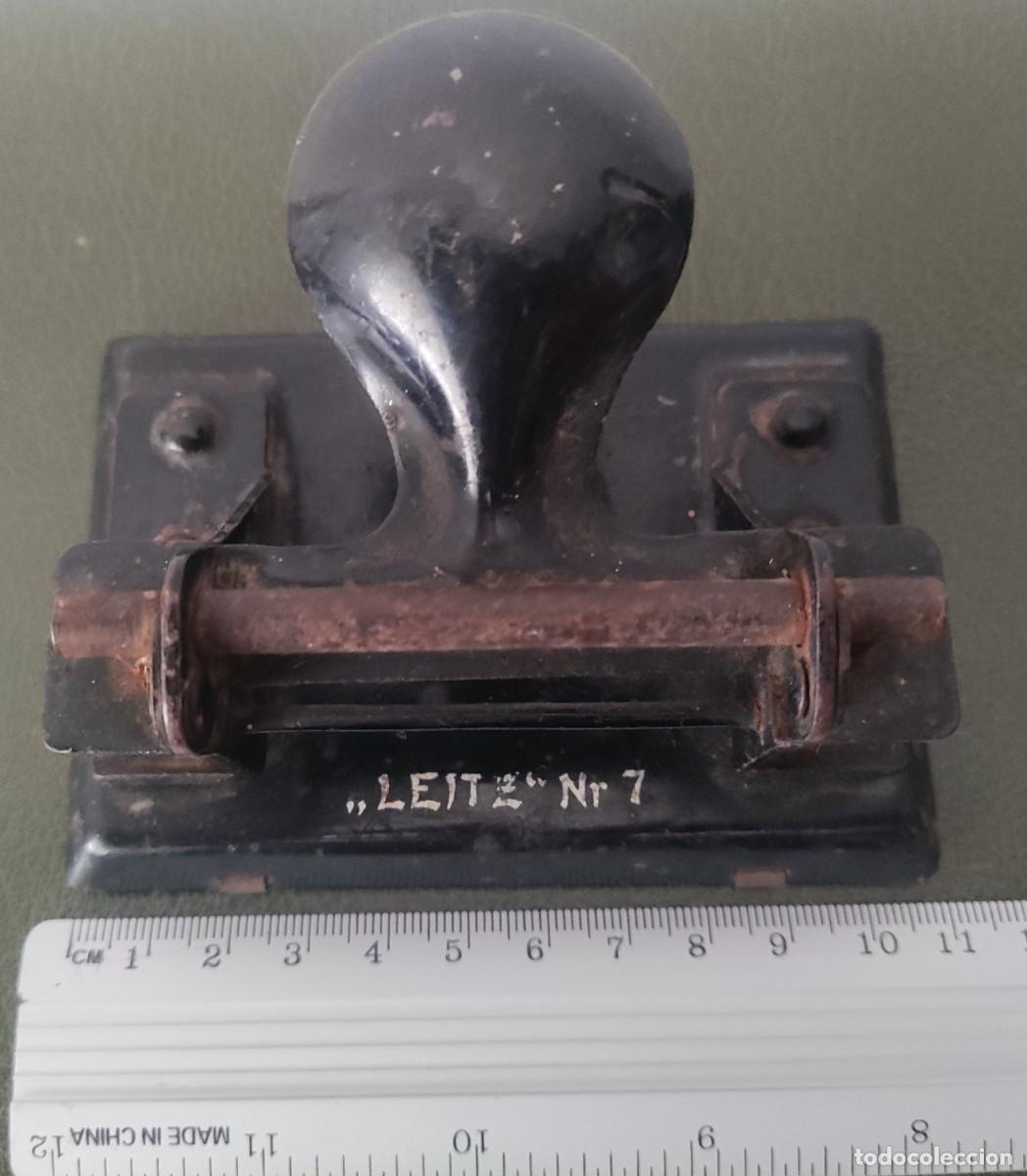 leitz nº 7 - antigua perforadora, taladradora d - Compra venta en  todocoleccion