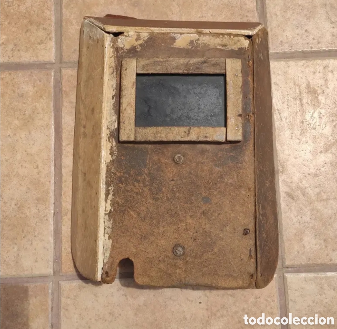 Antig&uuml;edades: Careta de soldar antigua. - Foto 1