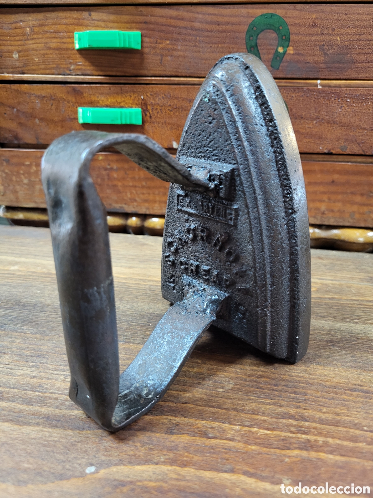 Antig&uuml;edades: PLANCHA DE HIERRO ANTIGUA SCHURHOFF CHEAP 4R - Foto 2