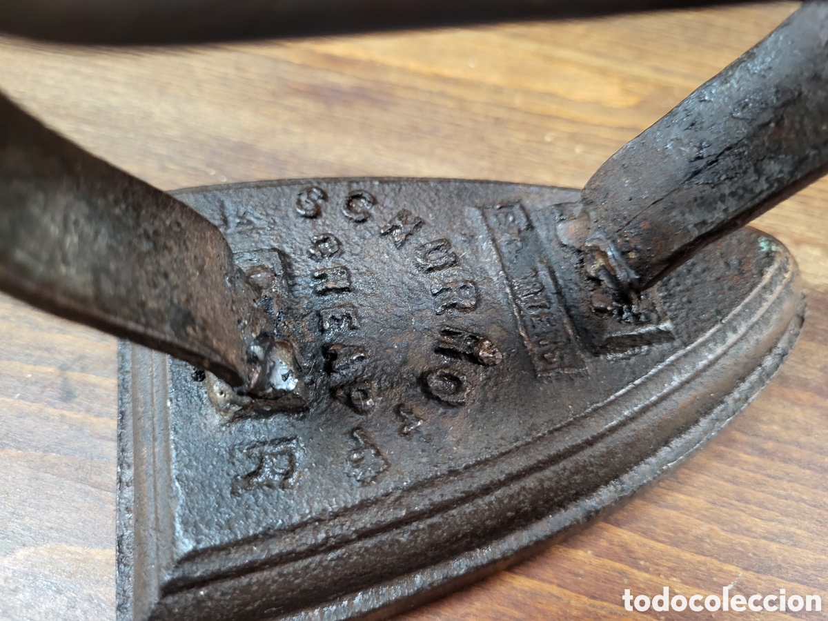 Antig&uuml;edades: PLANCHA DE HIERRO ANTIGUA SCHURHOFF CHEAP 4R - Foto 4