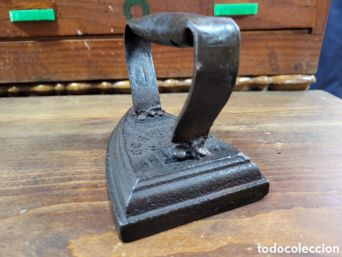 Antig&uuml;edades: PLANCHA DE HIERRO ANTIGUA SCHURHOFF CHEAP 4R - Foto 5