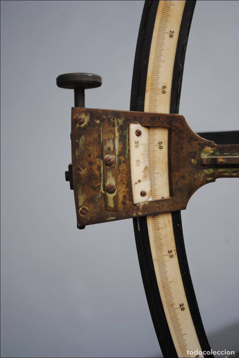 Antig&uuml;edades: Sextant instrument de navigation marine &eacute;poque XIX&egrave;me - Foto 3