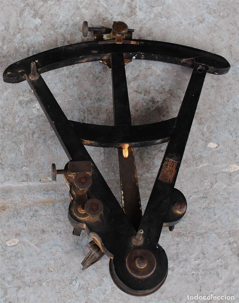 Antig&uuml;edades: Sextant instrument de navigation marine &eacute;poque XIX&egrave;me - Foto 8