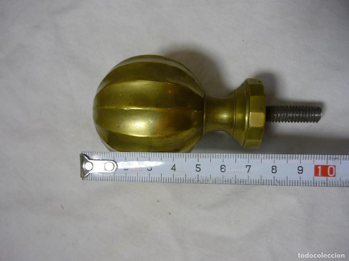 Antig&uuml;edades: Aplique pomo remate de bronce - Foto 7