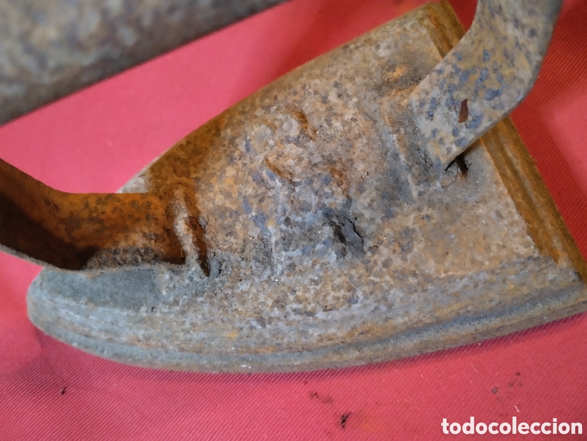 Antig&uuml;edades: ANTIGUA PLANCHA HIERRO FORJADO 2 - Foto 2