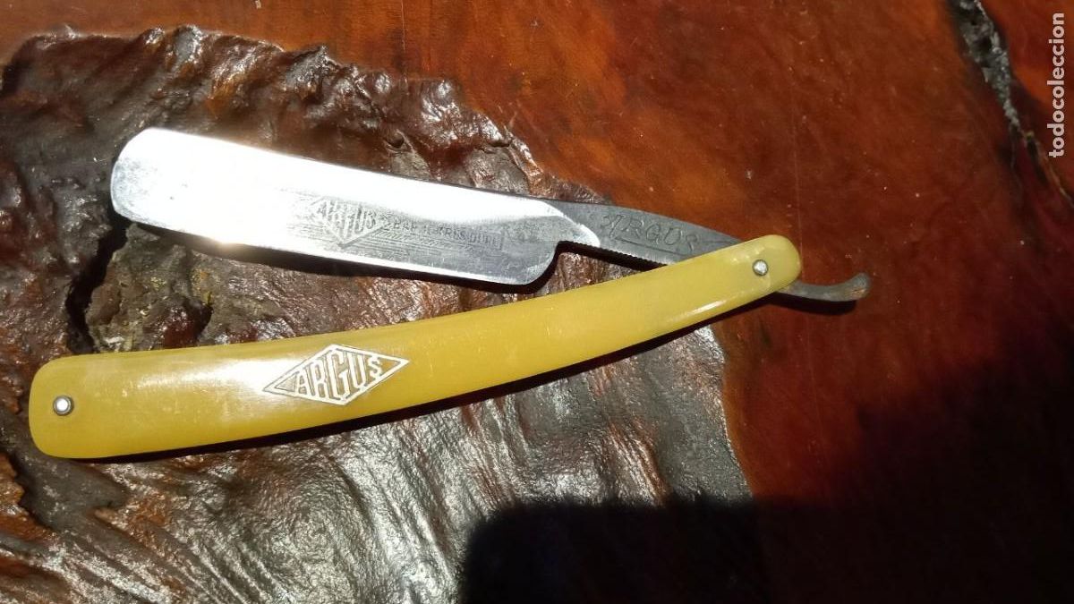 Antig&uuml;edades: NAVAJA BARBERO MARCA ARGUS - Foto 1