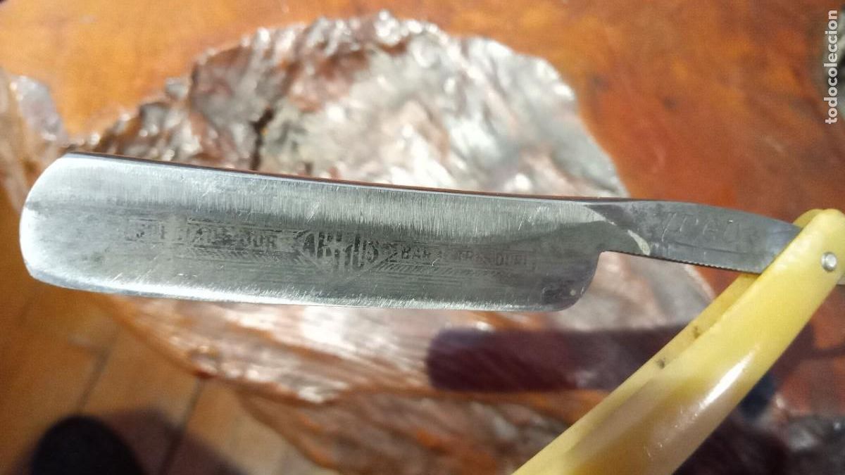 Antig&uuml;edades: NAVAJA BARBERO MARCA ARGUS - Foto 2
