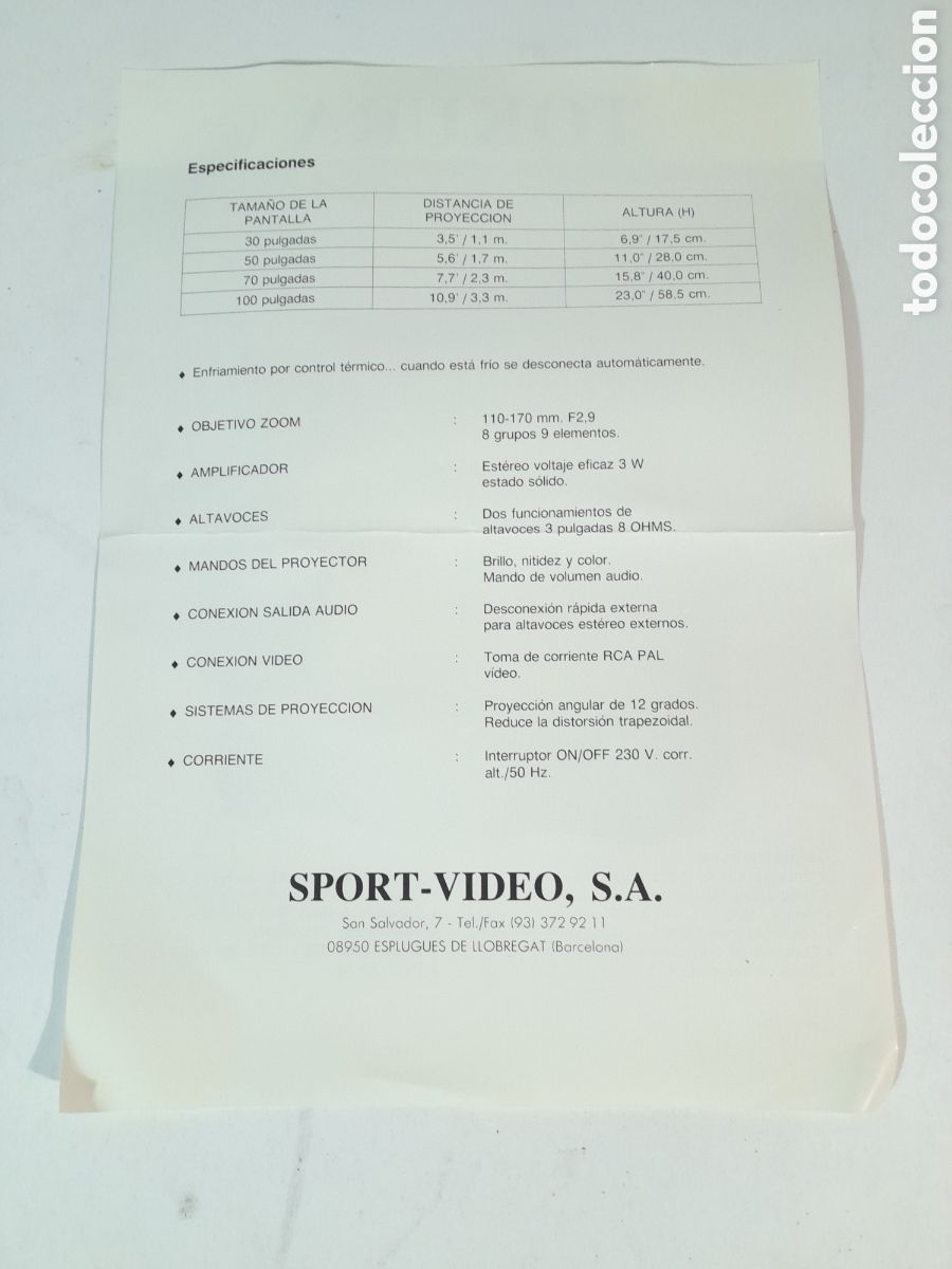 Antig&uuml;edades: ANTIGUO PROYECTOR DE VIDEO - Foto 2