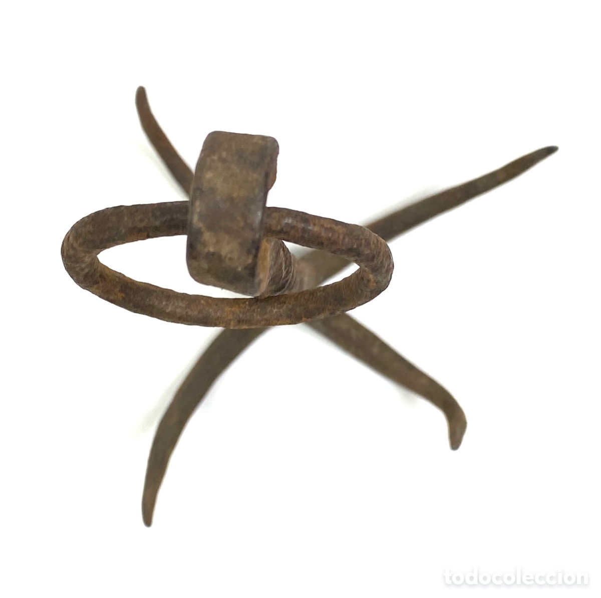 Antig&uuml;edades: GANCHO PARA POZOS DE HIERRO - 20,4 CM - Foto 8