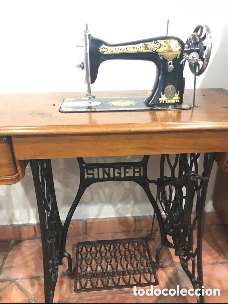 antigua máquina de coser singer con su pie de f - Compra venta en  todocoleccion