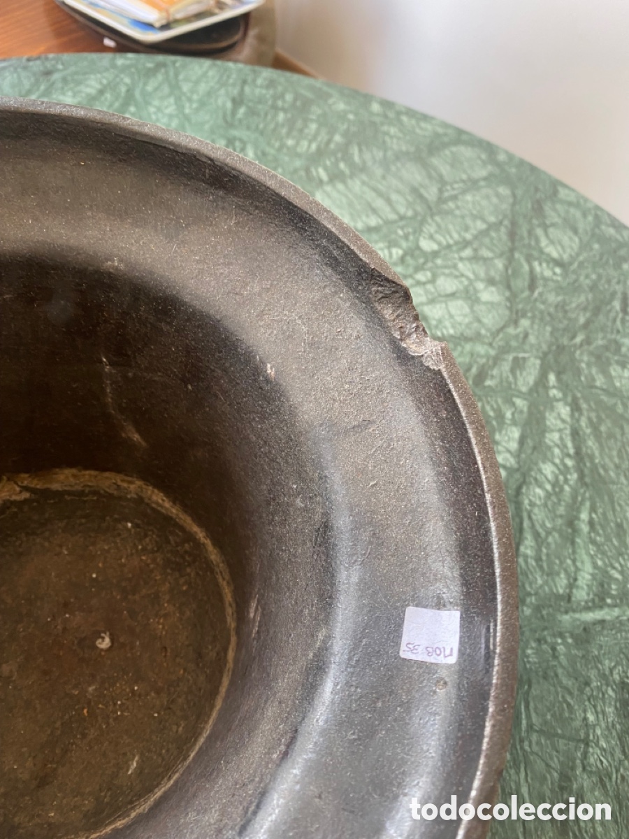 Antig&uuml;edades: Almirez hierro fundido gran tama&ntilde;o - Foto 9