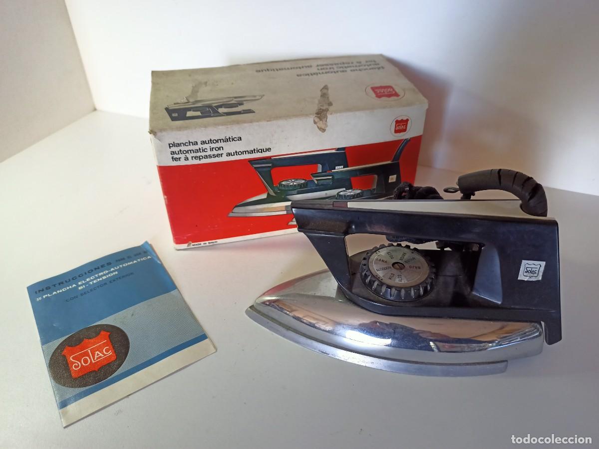 Antig&uuml;edades: Plancha solac C845, con caja e instrucciones - Foto 1