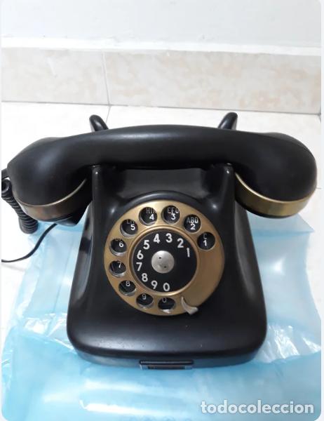 Tel&eacute;fonos: Tel&eacute;fono Antiguo Negro en perfectas condiciones - Foto 1