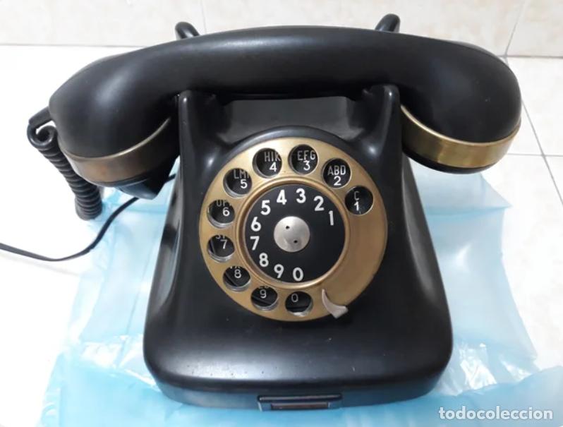 Tel&eacute;fonos: Tel&eacute;fono Antiguo Negro en perfectas condiciones - Foto 2