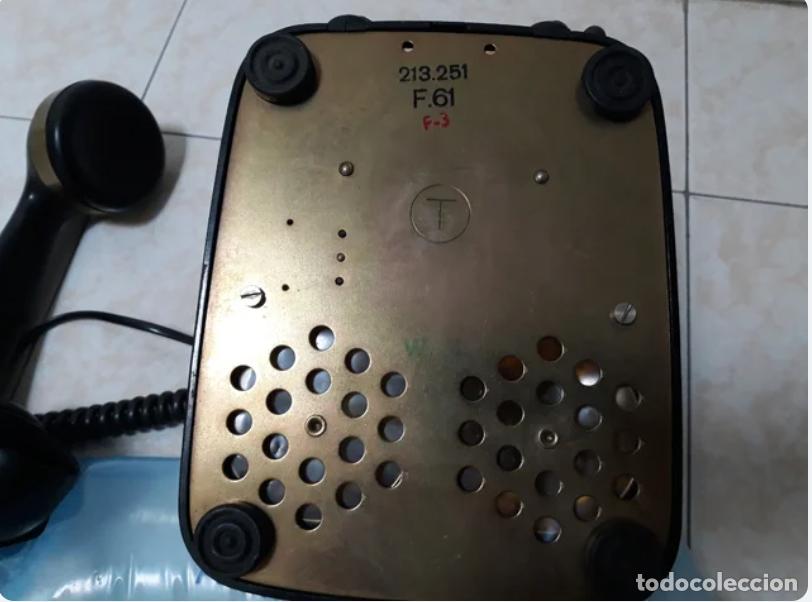 Tel&eacute;fonos: Tel&eacute;fono Antiguo Negro en perfectas condiciones - Foto 5