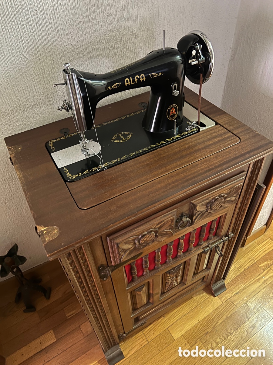 máquina de coser alfa de luxe - Compra venta en todocoleccion