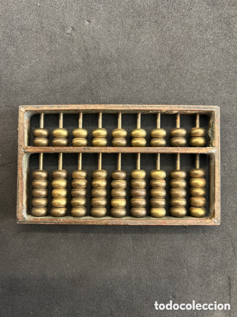 Antig&uuml;edades: &Aacute;baco de bronce miniatura 8,5cm x 5cm - Foto 1