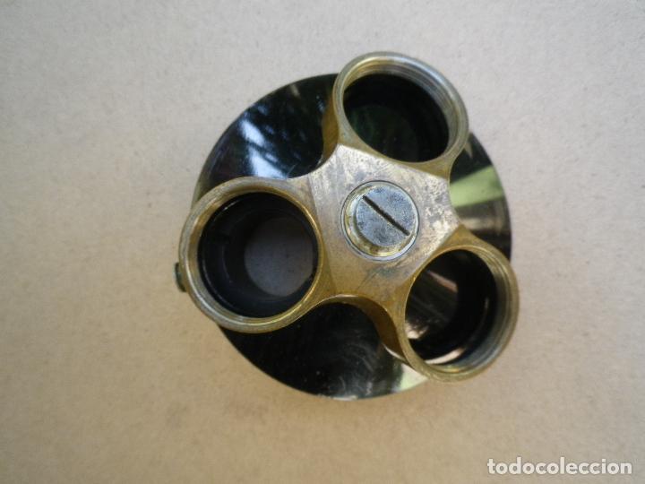 Antig&uuml;edades: Porta objetivos revolver para microscopio - Foto 5