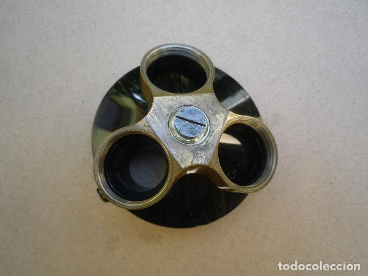Antig&uuml;edades: Porta objetivos revolver para microscopio - Foto 6