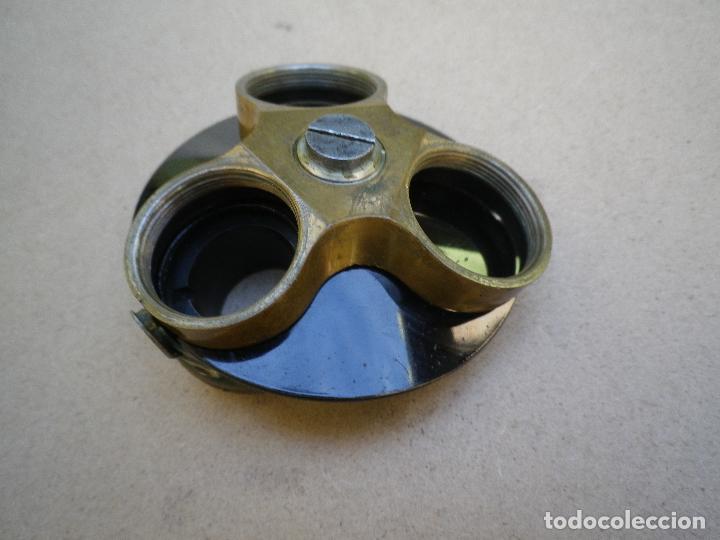 Antig&uuml;edades: Porta objetivos revolver para microscopio - Foto 1