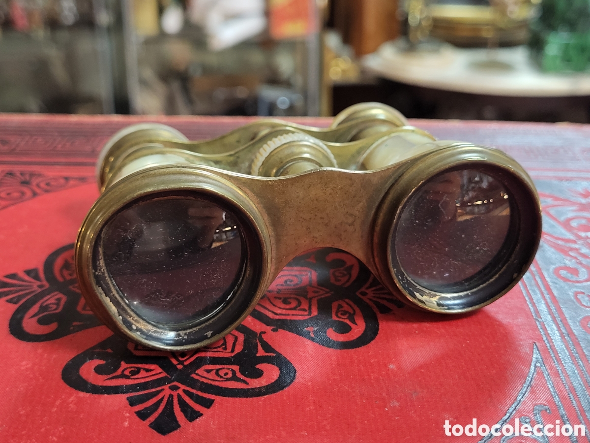 Antig&uuml;edades: ANTIGUOS BINOCULAR OPERA FRANCESA. ARCO IRIS MADRE DE PERLA - Foto 3