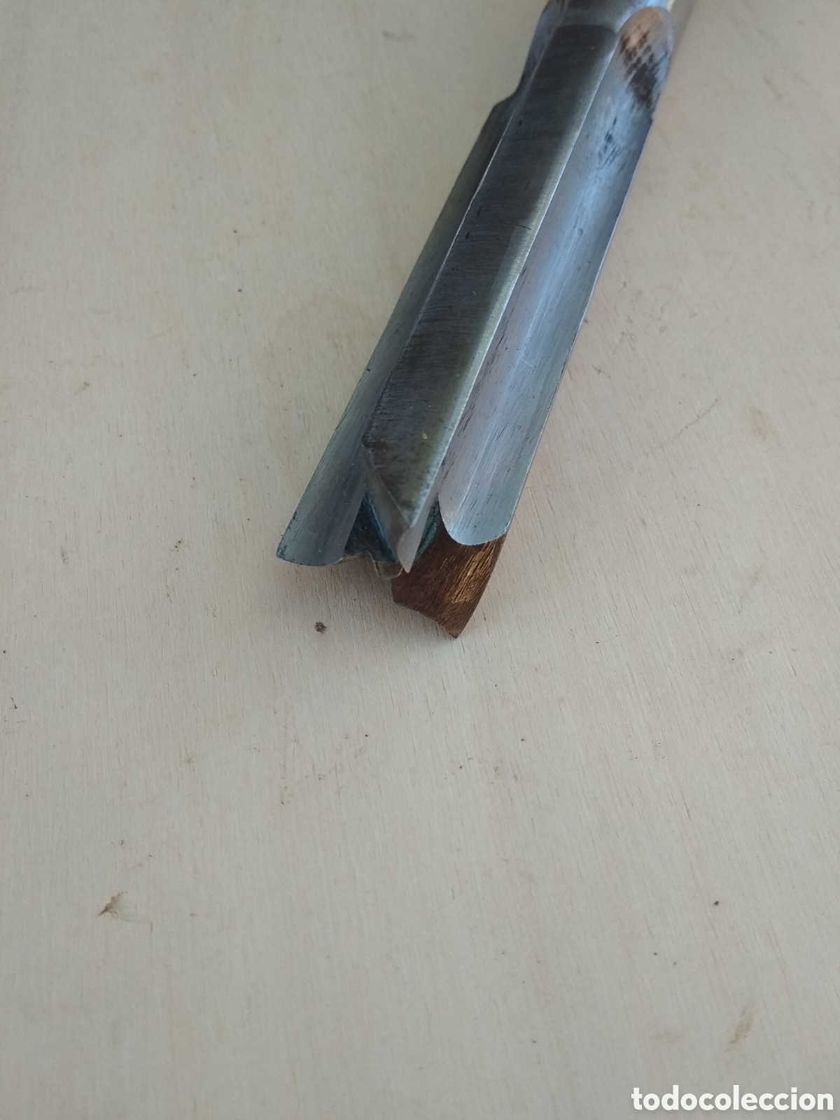 Antig&uuml;edades: Broca de escoplear carpintero Marca de F&aacute;brica. - Foto 4