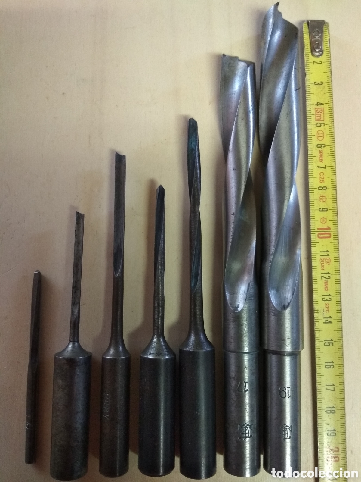 Antig&uuml;edades: Brocas de taladrar-escoplear de carpintero. - Foto 1