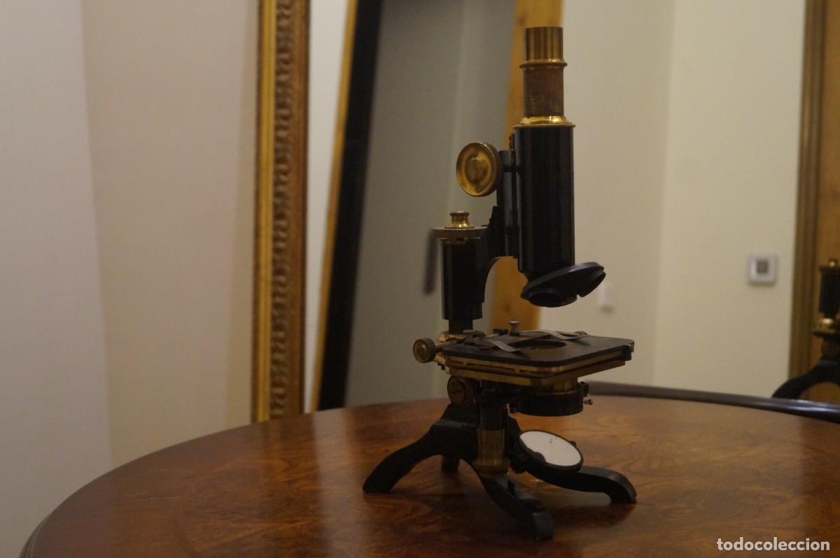 Antig&uuml;edades: MICROSCOPIO NACHET DE PARIS DE 1918 - Foto 1