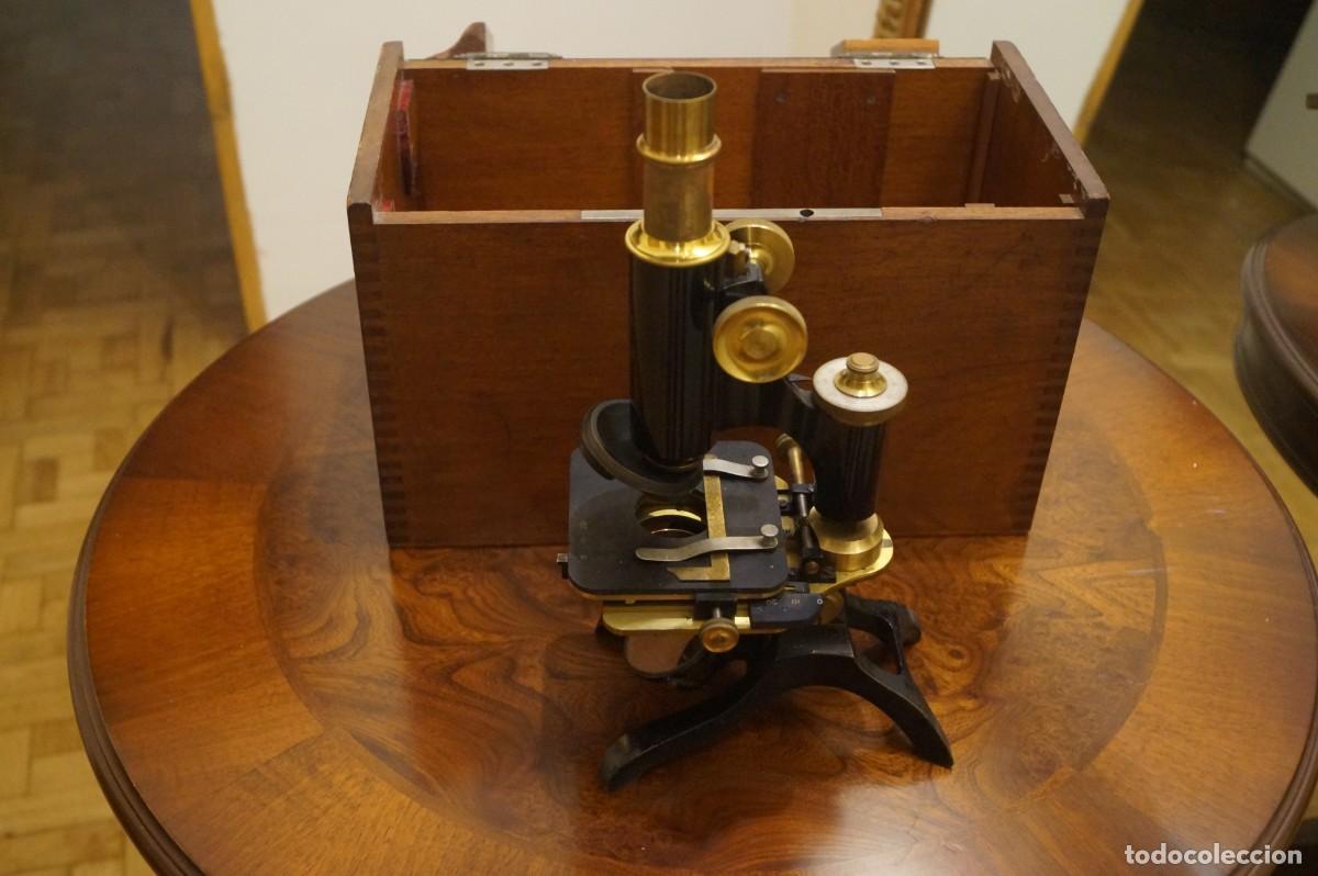 Antig&uuml;edades: MICROSCOPIO NACHET DE PARIS DE 1918 - Foto 2