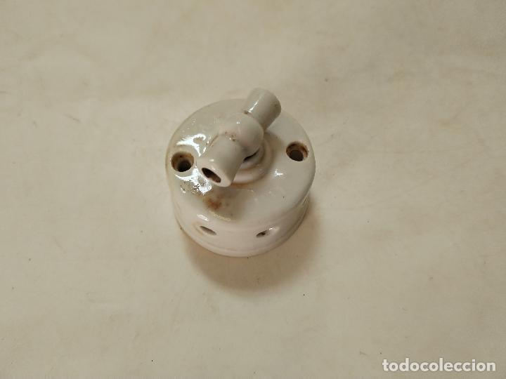 antiguo interruptor de porcelana - Compra venta en todocoleccion