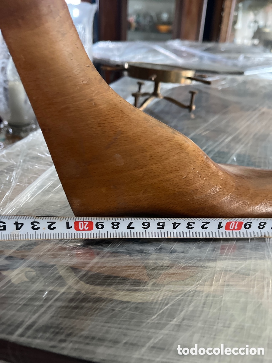Antig&uuml;edades: Horma de zapato antigua de madera - Foto 6