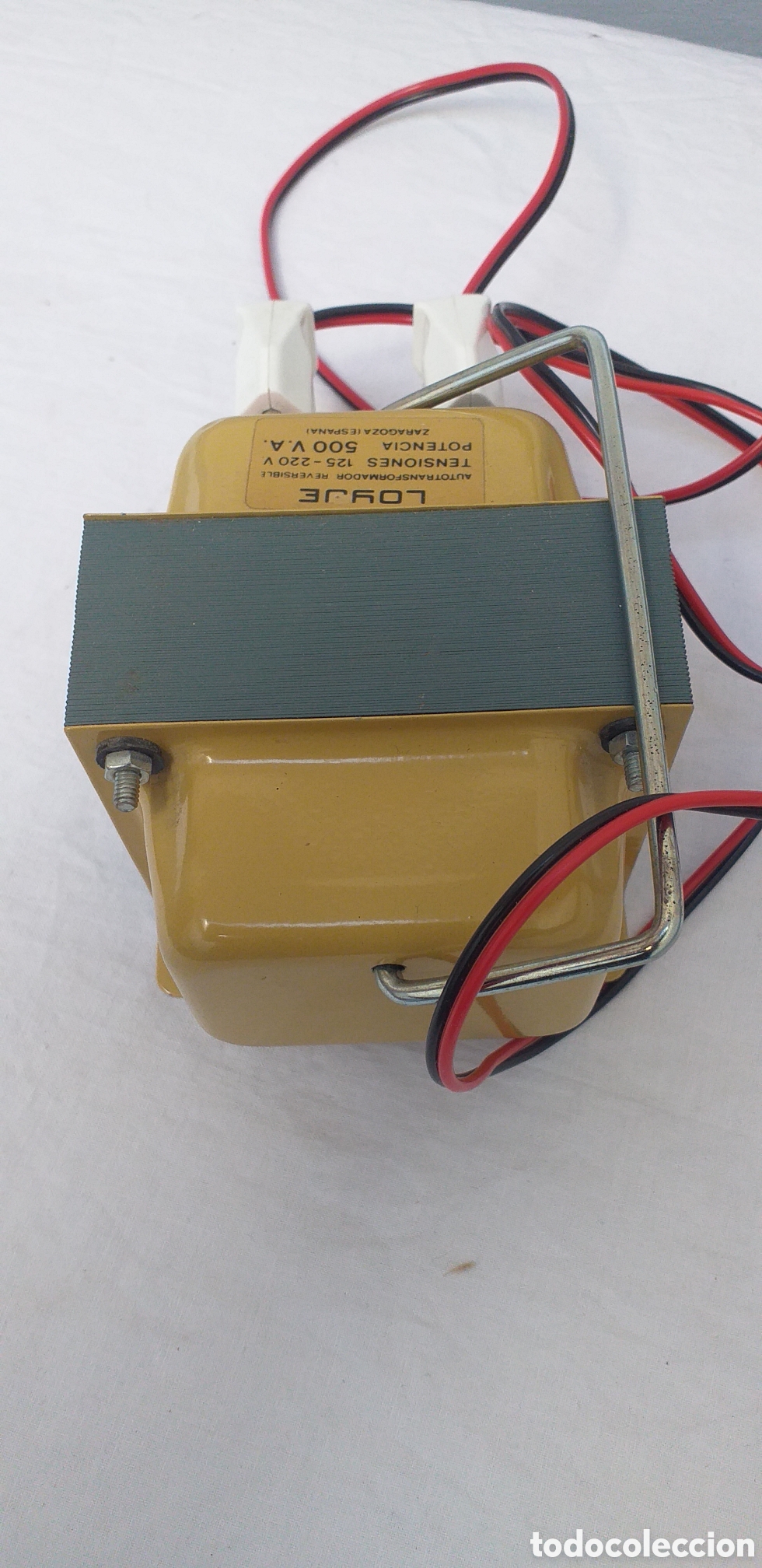 antiguo transformador de luz - 125 v a 220 v - Compra venta en todocoleccion