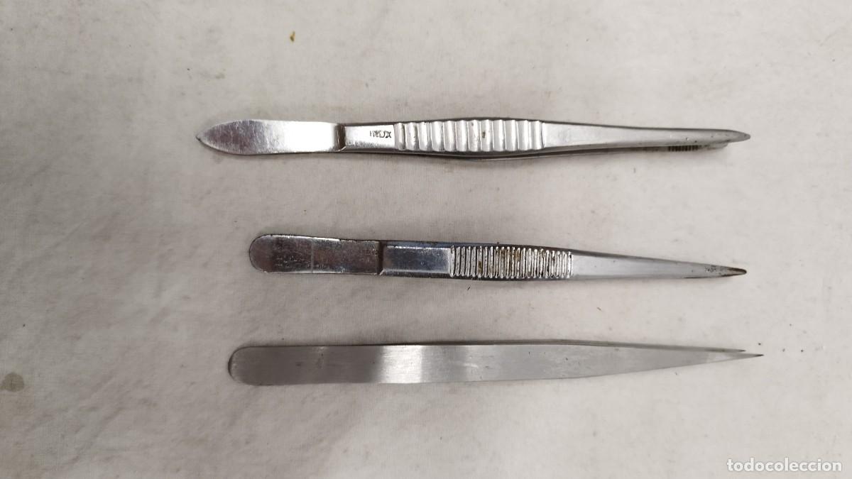 Antig&uuml;edades: 3 Antiguas Grandes pinzas de precisi&oacute;n - Foto 6