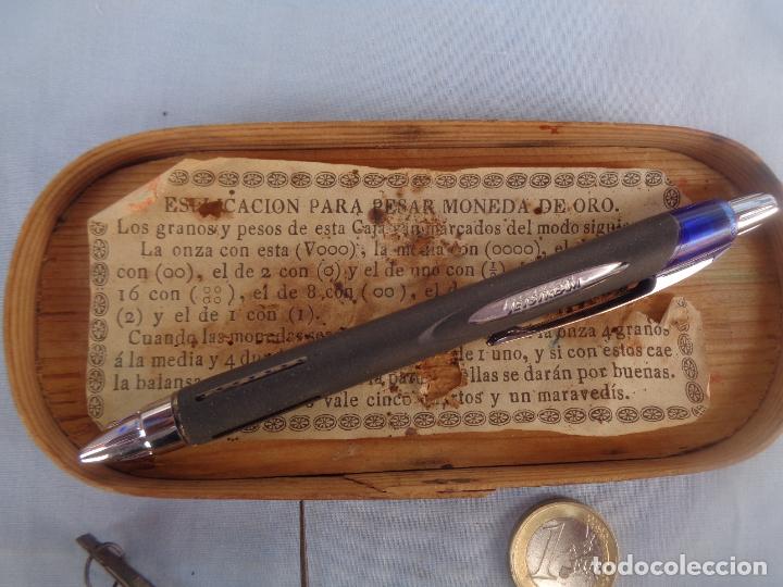 Antig&uuml;edades: ANTIGUA BALANZA PARA PESAR ORO - Foto 5