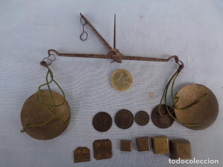 Antig&uuml;edades: ANTIGUA BALANZA PARA PESAR ORO - Foto 6