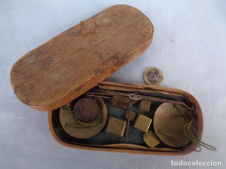 Antig&uuml;edades: ANTIGUA BALANZA PARA PESAR ORO - Foto 7