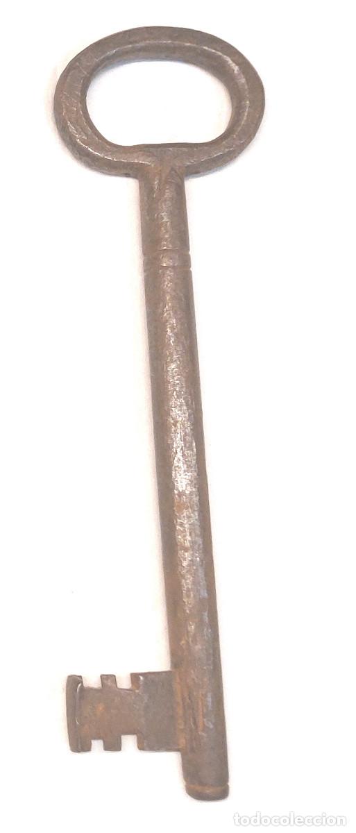 Antig&uuml;edades: Llave forja Hierro S XIX. Med 25 cm - Foto 1