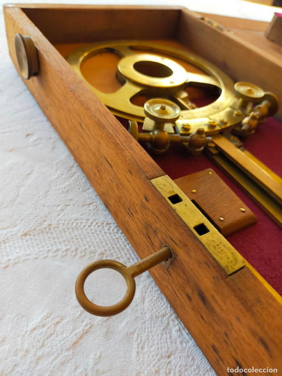 Antig&uuml;edades: Station Pointer, Protractor perteneciente al Almirantazgo de Troughton & Simms de 1840 - Foto 20