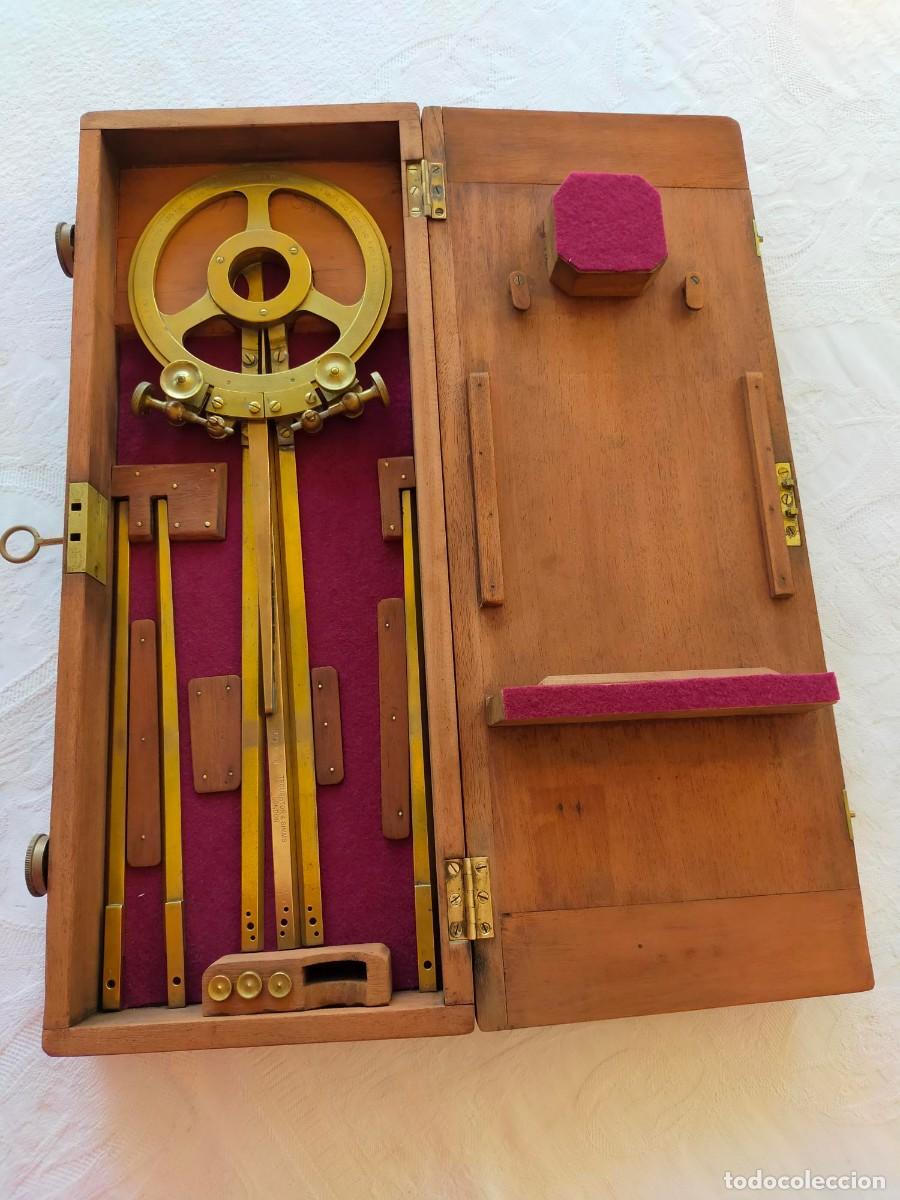 Antig&uuml;edades: Station Pointer, Protractor perteneciente al Almirantazgo de Troughton & Simms de 1840 - Foto 2