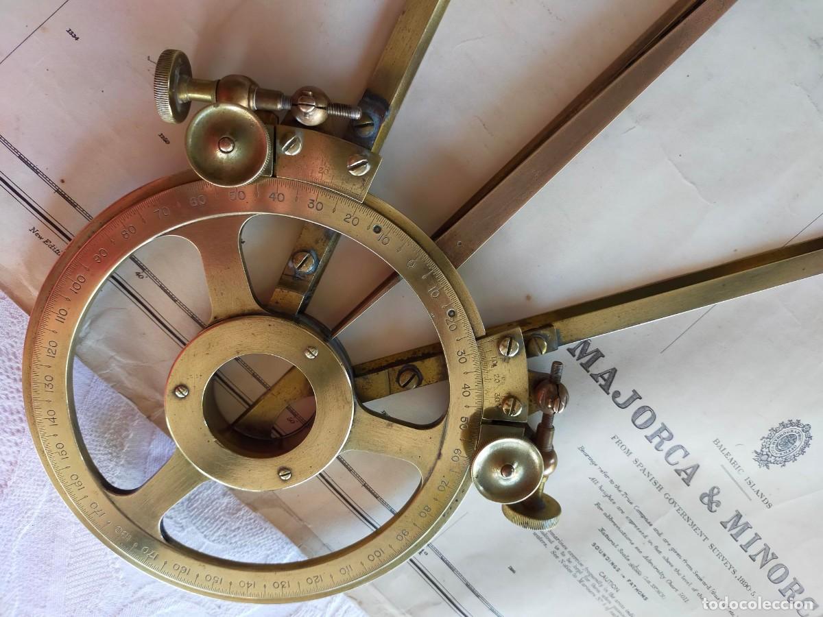 Antig&uuml;edades: Station Pointer, Protractor perteneciente al Almirantazgo de Troughton & Simms de 1840 - Foto 23